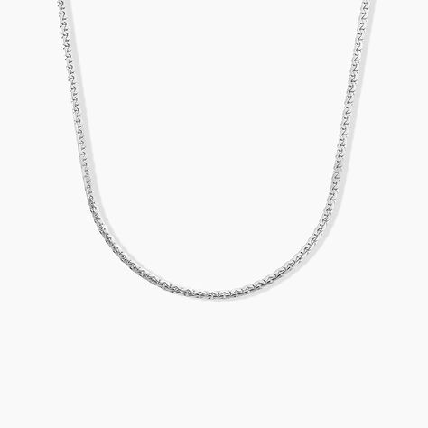Collier Ivy Maille Haricot Or Blanc - Chaines Femme | Marc Orian