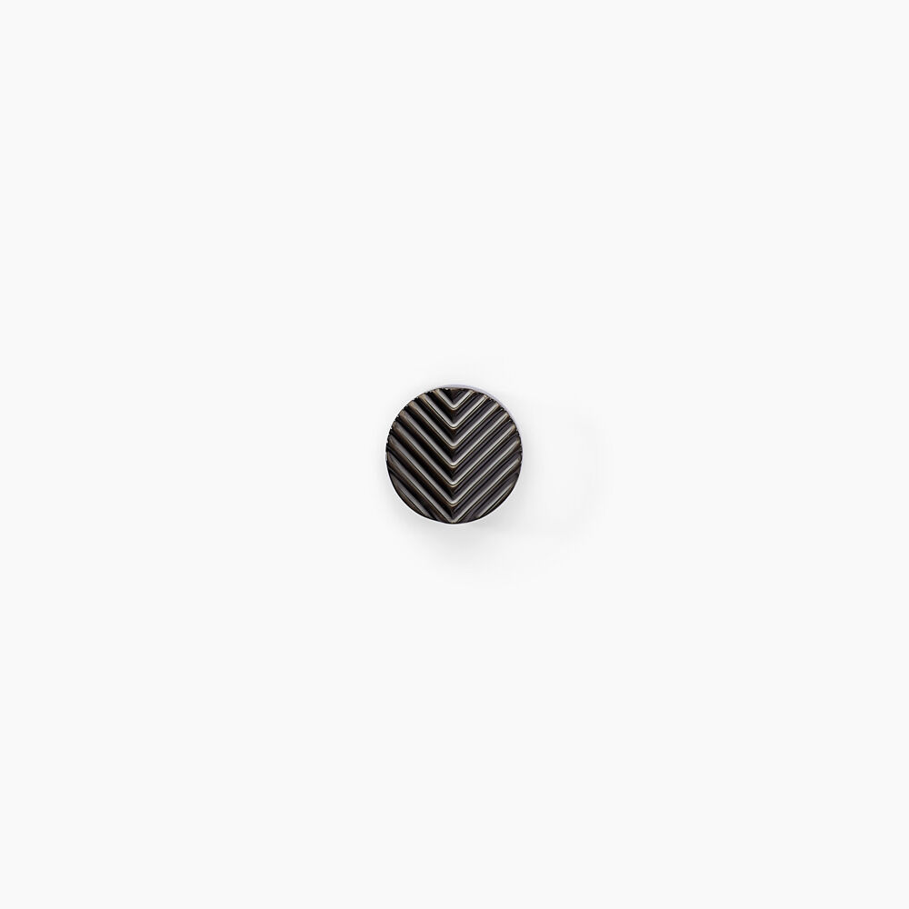 Boucles D'oreilles Puces Black Love Acier Blanc - Puces Homme | Marc Orian