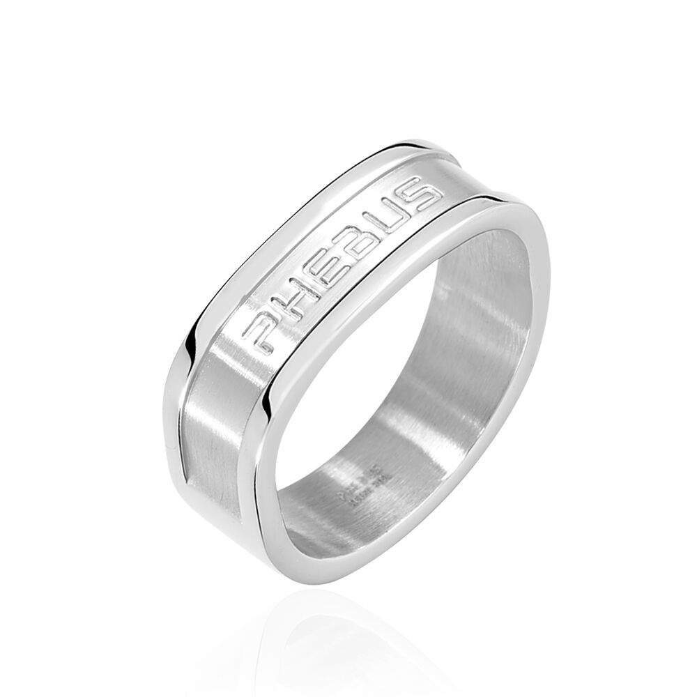 Bague Phebus Him Classique Acier Blanc - Bijoux fantaisie Homme | Marc Orian