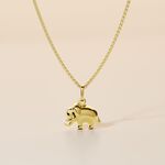 Pendentif Gernot Elephant Or Jaune - Pendentifs Famille | Marc Orian