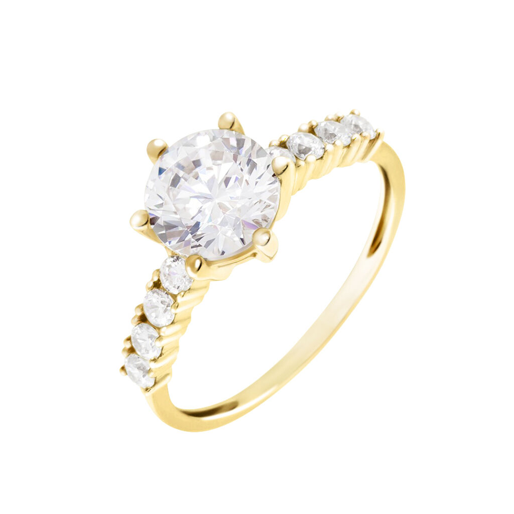 Solitaire Or Jaune Rachile Oxyde - Solitaires Femme | Marc Orian