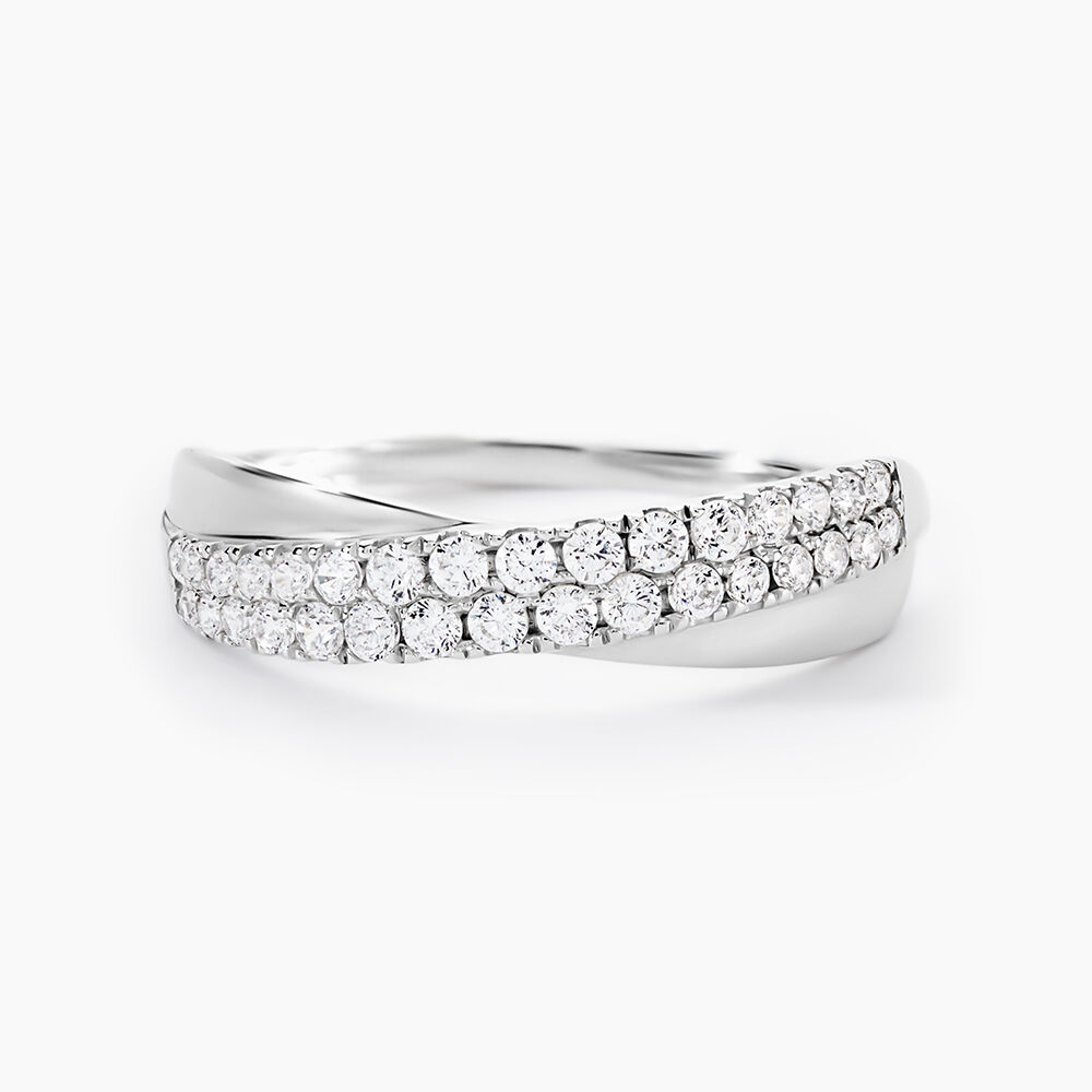 Bague Aglae Or Blanc Oxyde De Zirconium - Bagues avec pierre Femme | Marc Orian