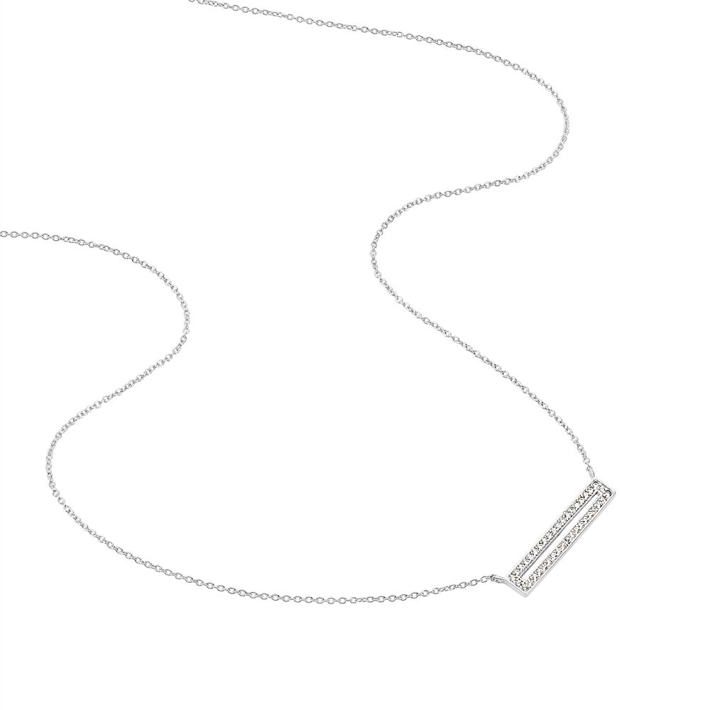 Collier Ninnog Argent Blanc Oxyde De Zirconium - Colliers avec pierres Femme | Marc Orian