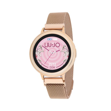 Montre Connect&eacute;e Liu Jo Smartwatch Eye Gold Rose - Montres connect&eacute;es Femme | Marc Orian