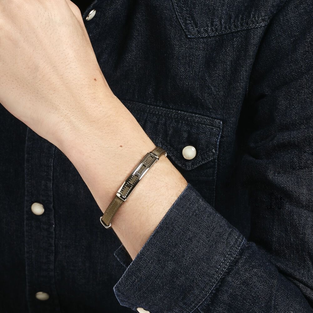 Bracelet Jourdan Kos Acier Blanc - Bracelets Homme | Marc Orian