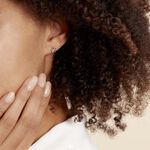 Boucles D'oreilles Puces Alphonsine Etoile De Mer Or Blanc - Puces Femme | Marc Orian