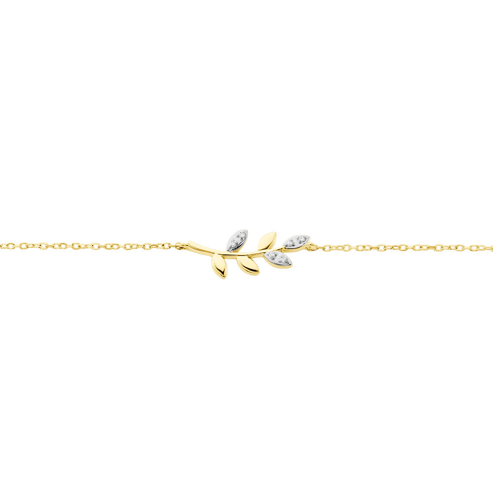 Bracelet Palmiro Or Jaune Diamant - Sélection Bohème Femme | Marc Orian