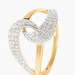 Bague Boucle D'or Or Jaune Oxyde De Zirconium - Bagues avec pierre Femme | Marc Orian