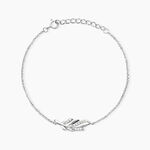 Bracelet Isae Argent Blanc Oxyde De Zirconium - Bracelets fantaisie Femme | Marc Orian