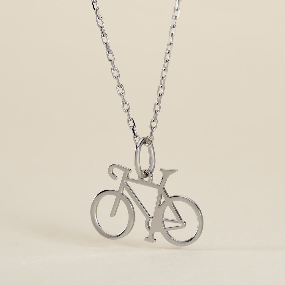 Pendentif Vince Argent Blanc - Bijoux fantaisie Famille | Marc Orian