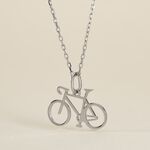 Pendentif Vince Argent Blanc - Bijoux fantaisie Famille | Marc Orian