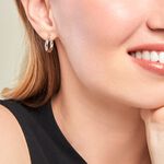 Cr&eacute;oles Maia Argent Blanc - Cr&eacute;oles Femme | Marc Orian