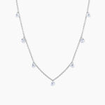 Collier Argent Collie Argent Blanc Oxyde - Colliers avec pierres Femme | Marc Orian