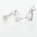 Boucles D'oreilles Pendantes Eowyn Argent Blanc Oxyde De Zirconium - Pendantes Femme | Marc Orian