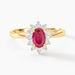 Bague Vladimir Or Jaune Rubis Diamants - Bagues vintage Femme | Marc Orian
