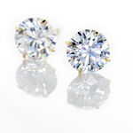 Boucles D'oreilles Puces Or Jaune Katherina Oxyde De Zirconium - Puces Femme | Marc Orian