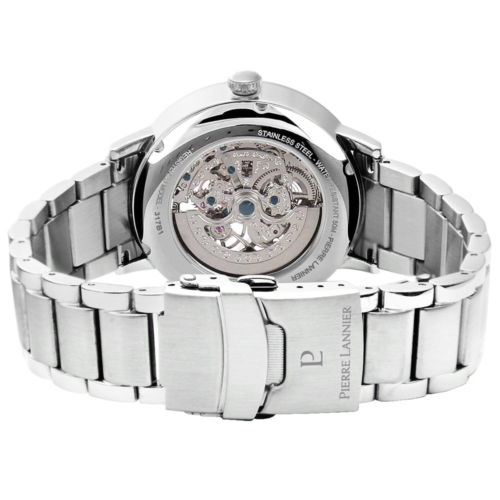 Montre Pierre Lannier Collection Automatique 42 Noir - Montres automatiques Homme | Marc Orian