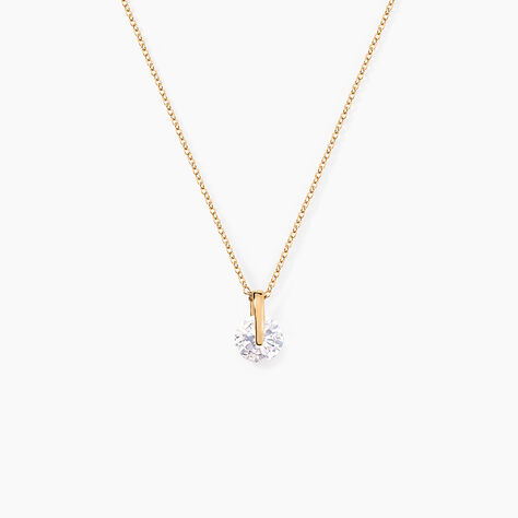Collier Nelina Plaqu&eacute; Or Jaune Oxyde De Zirconium - Colliers avec pierres Femme | Marc Orian
