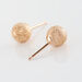 Boucles D'oreilles Puces Fidelia Boule Sablee Or Rose - Puces Femme | Marc Orian