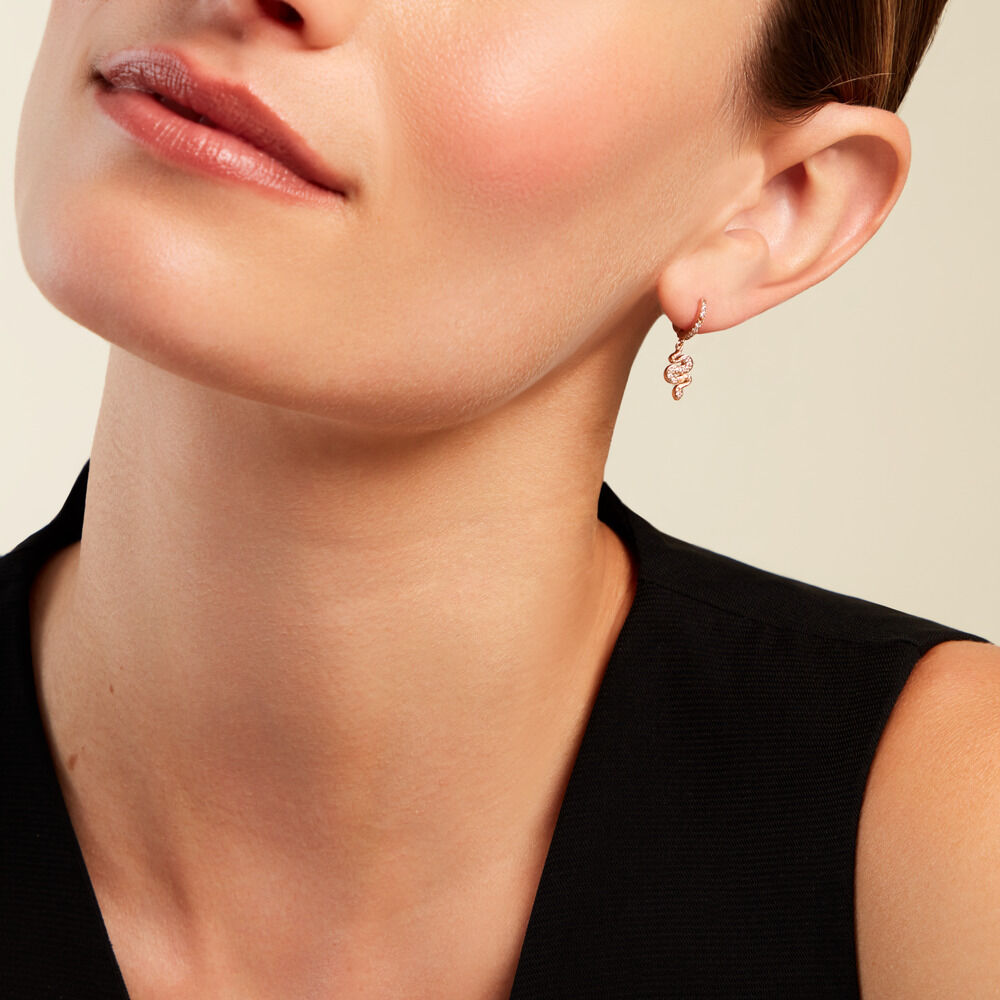 Créoles Coria Plaqué Or Doré Oxyde De Zirconium - Créoles Femme | Marc Orian