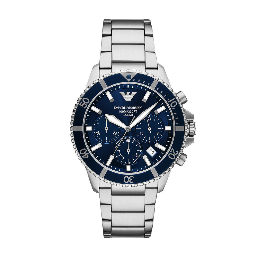 Montre Emporio Armani World Explorer Bleu - Montres étanches Homme | Marc Orian