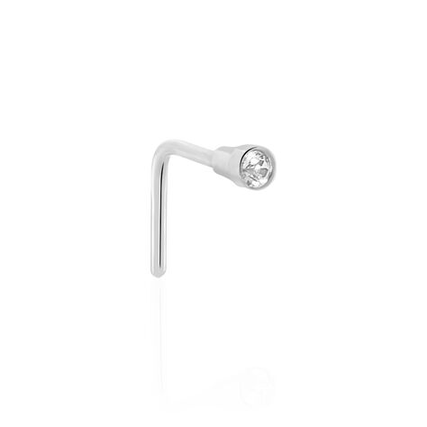 Piercing De Nez Fethi Serti Clos Or Blanc Oxyde De Zirconium - Piercing Femme | Marc Orian