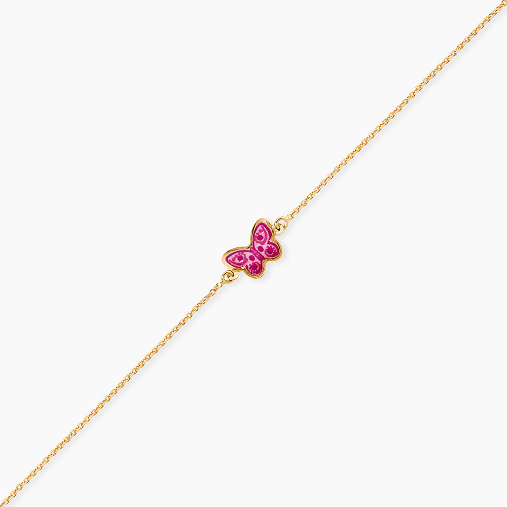 Bracelet Sulivia Papillon Or Jaune - Bracelets cha&icirc;nes Enfant | Marc Orian