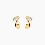 Boucles D'oreilles Or Jaune Xavierine Oxydes - Pendantes Femme | Marc Orian