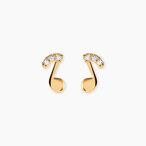 Boucles D'oreilles Or Jaune Xavierine Oxydes - Pendantes Femme | Marc Orian
