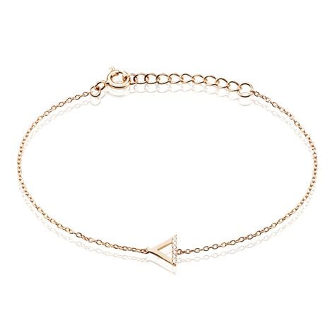 Bracelet Lorena Argent Rose Oxyde De Zirconium - Bracelets chaînes Femme | Marc Orian