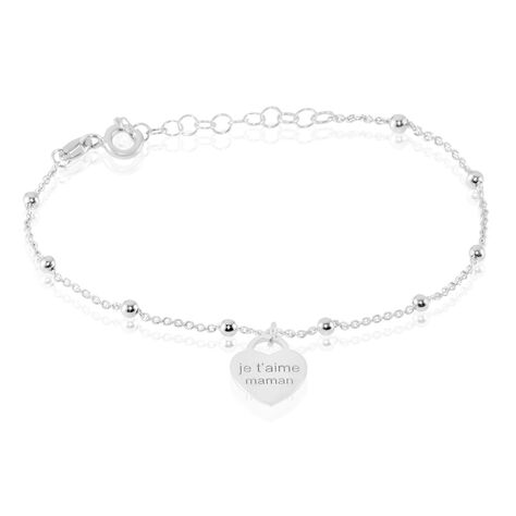 Bracelet Argent Blanc Laurentin - Bracelets chaînes Femme | Marc Orian