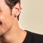 Boucle D'oreille Puce Unitaire Victoria Or Blanc Diamant - Puces Famille | Marc Orian