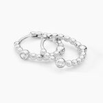 Cr&eacute;oles Salana Argent Blanc Oxyde De Zirconium - Cr&eacute;oles Femme | Marc Orian