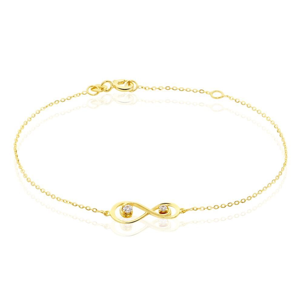 Bracelet Ademar Or Jaune Oxyde De Zirconium - Bracelets chaînes Femme | Marc Orian