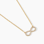 Collier Klothilda Argent Dor&eacute; A L'Or 750/1000 Oxyde De Zirconium - Colliers avec pierres Femme | Marc Orian