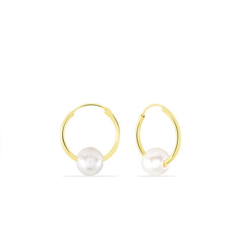 Créoles Baroque Baroques Or Jaune Perle De Culture - Créoles Femme | Marc Orian