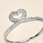 Bague Delaney Or Blanc Diamant - Bagues pierres pr&eacute;cieuses Femme | Marc Orian