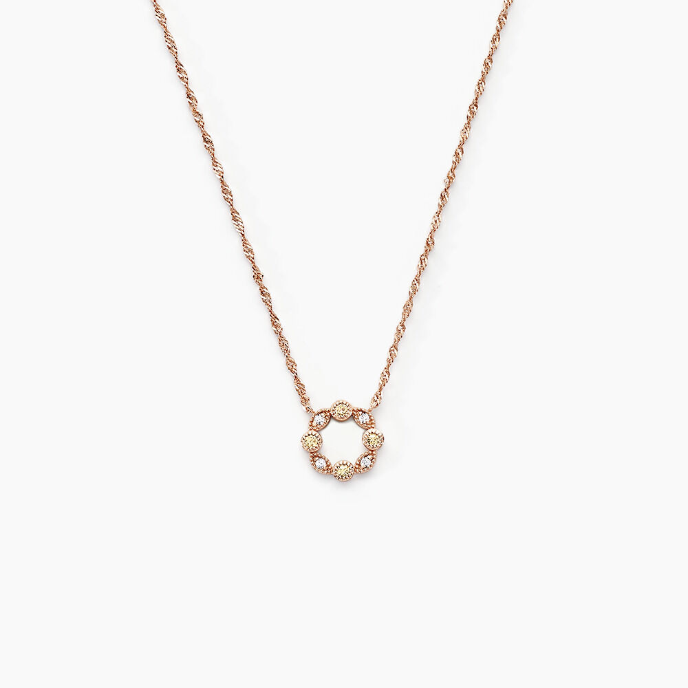Collier Eugenie Argent Rose Oxyde De Zirconium - Colliers avec pierres Femme | Marc Orian