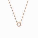 Collier Eugenie Argent Rose Oxyde De Zirconium - Colliers avec pierres Femme | Marc Orian