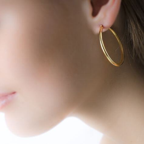 Créoles Verania Or Jaune - Boucles d'oreilles Créoles Femme | Marc Orian