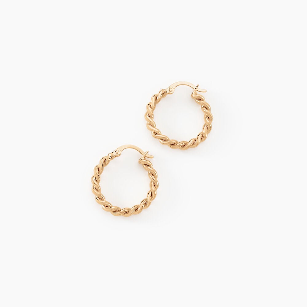 Créoles Plaqué Or Jaune Isaiah - Créoles Femme | Marc Orian