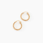 Cr&eacute;oles Plaqu&eacute; Or Jaune Isaiah - Cr&eacute;oles Femme | Marc Orian