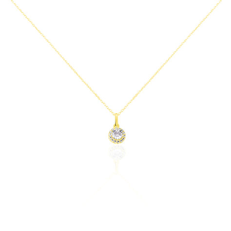 Collier Tahera Or Jaune Oxyde De Zirconium - Colliers avec pierres Femme | Marc Orian