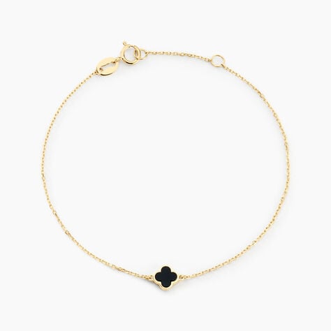 Bracelet Stellya Or Jaune Onyx - Bracelets cha&icirc;nes Femme | Marc Orian