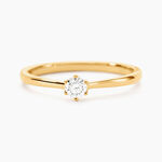 Bague Solitaire Athena Or Jaune Diamant - Parures de mariage Femme | Marc Orian