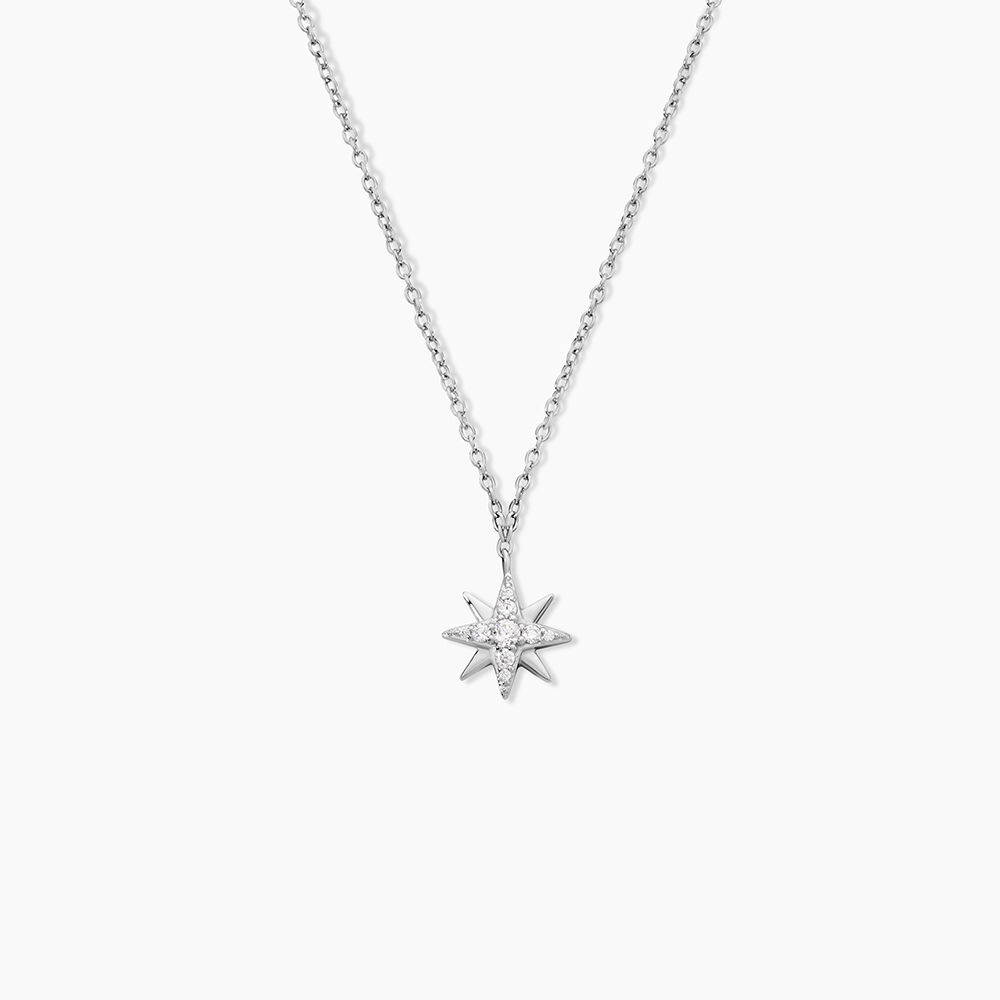 Collier Shanis Argent Blanc Oxyde De Zirconium - Colliers avec pierres Femme | Marc Orian