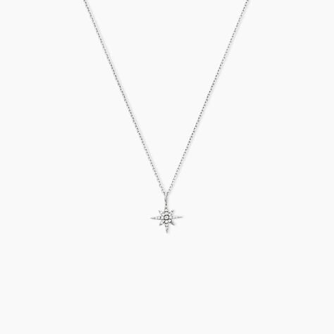 Collier Lysianne Argent Blanc Oxyde De Zirconium - Colliers avec pierres Femme | Marc Orian