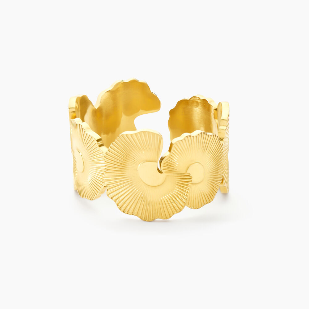 Bague Acier Jaune - Bagues dorées Femme | Marc Orian