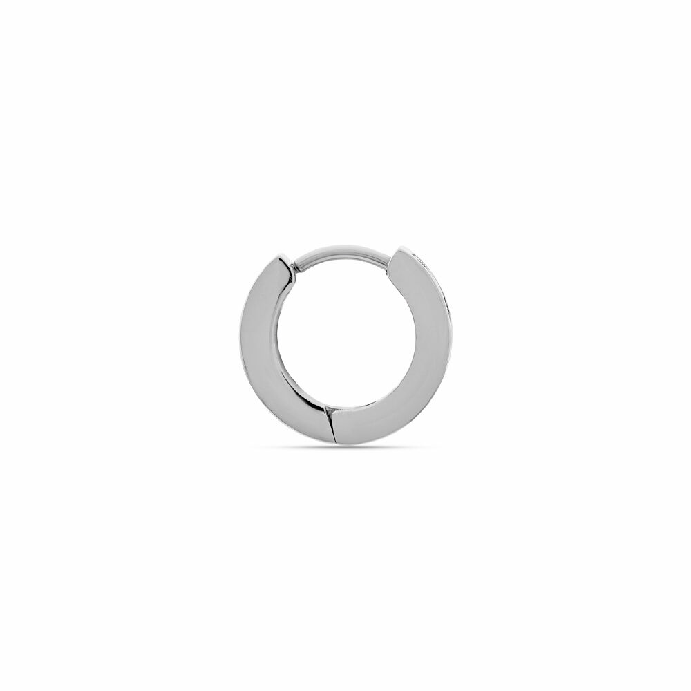 Créole Unitaire Altan Acier Blanc - Piercings d'oreilles Homme | Marc Orian