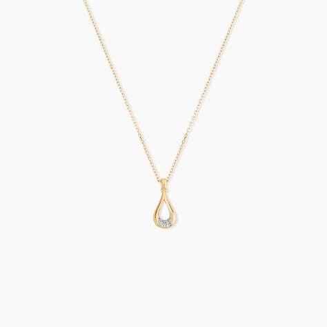 Collier Ephraim Or Jaune Diamant - Colliers avec pierres Femme | Marc Orian